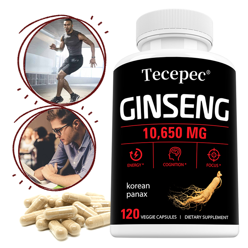 Herbal Wellness Water - Korean Red Panax Ginseng Capsules 1065mg,