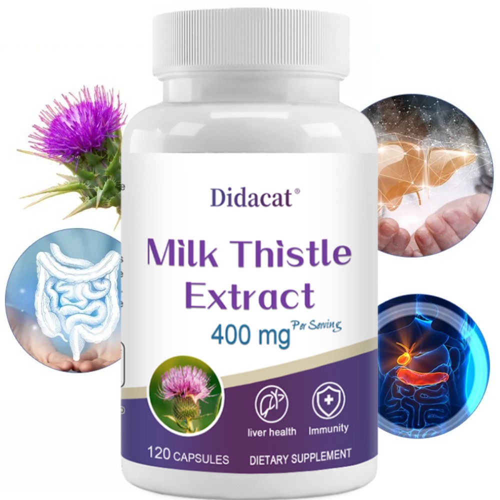 Milk Thistle Silymarin - Milk Thistle Seed 400mg, 80% Silymarin,