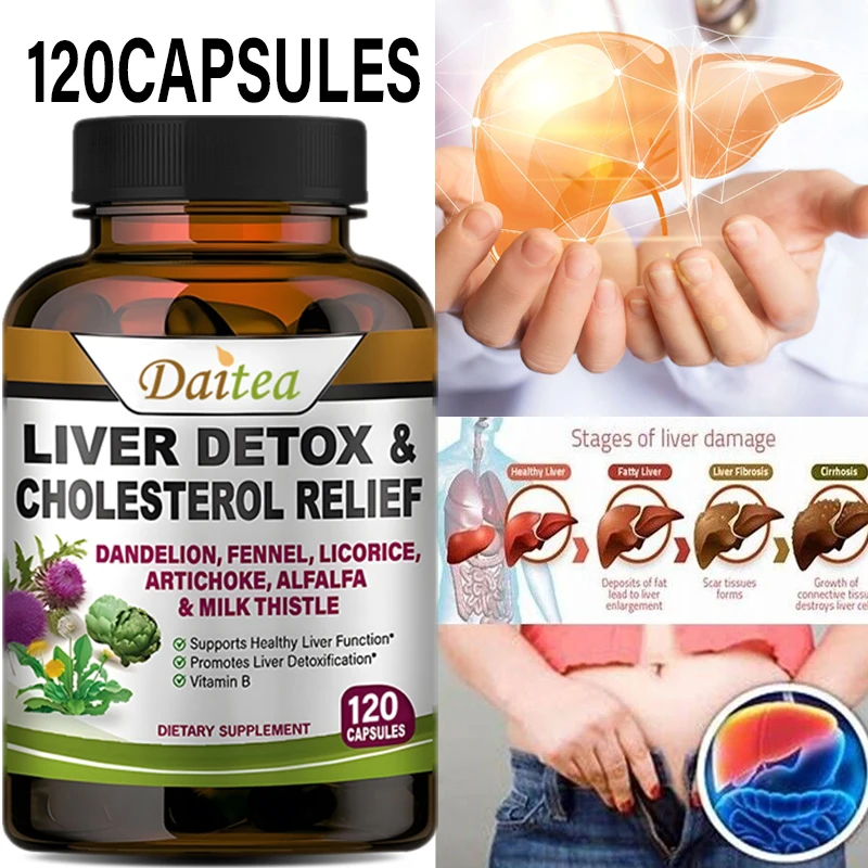 Milk Thistle Silymarin - Liver Capsules Alfalfa, Dandelion + Milk