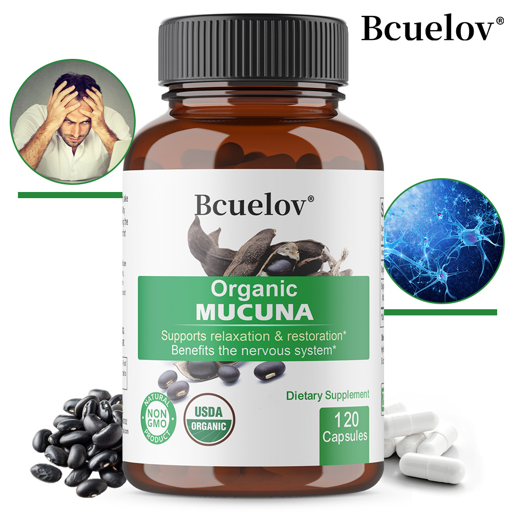 Organic Mucuna Capsules - Supp - огляд і ціна Herbal Wellness Water