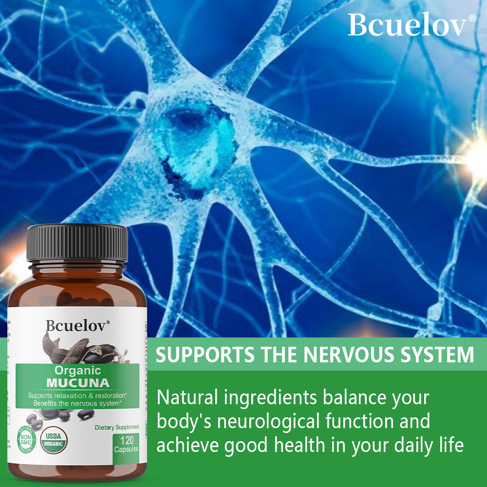 Organic Mucuna Capsules - Supp - огляд і ціна Herbal Wellness Water