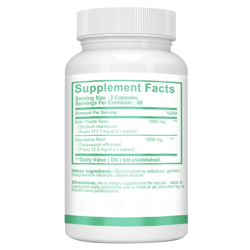 Milk Thistle Capsules 1000mg - - огляд і ціна Milk Thistle Silymarin