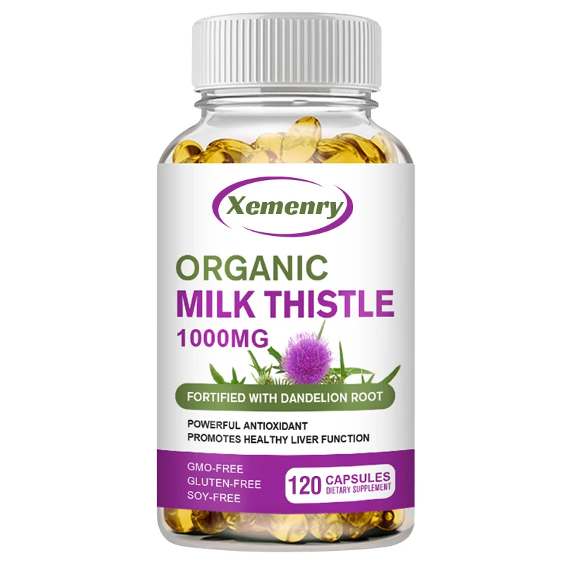 Milk Thistle Capsules 1000 Mg  - огляд і ціна Milk Thistle Silymarin