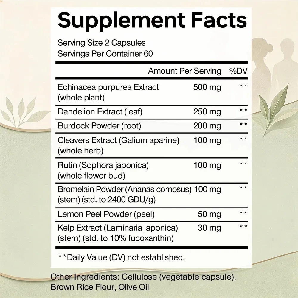 Lymphatic Cleanse Supplement - - огляд і ціна Herbal Wellness Water