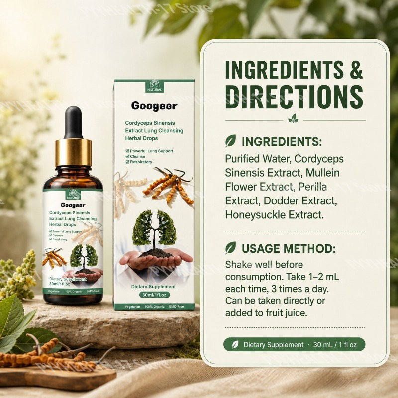 Cordyceps Drops Herbal Liquid  - огляд і ціна Herbal Wellness Water