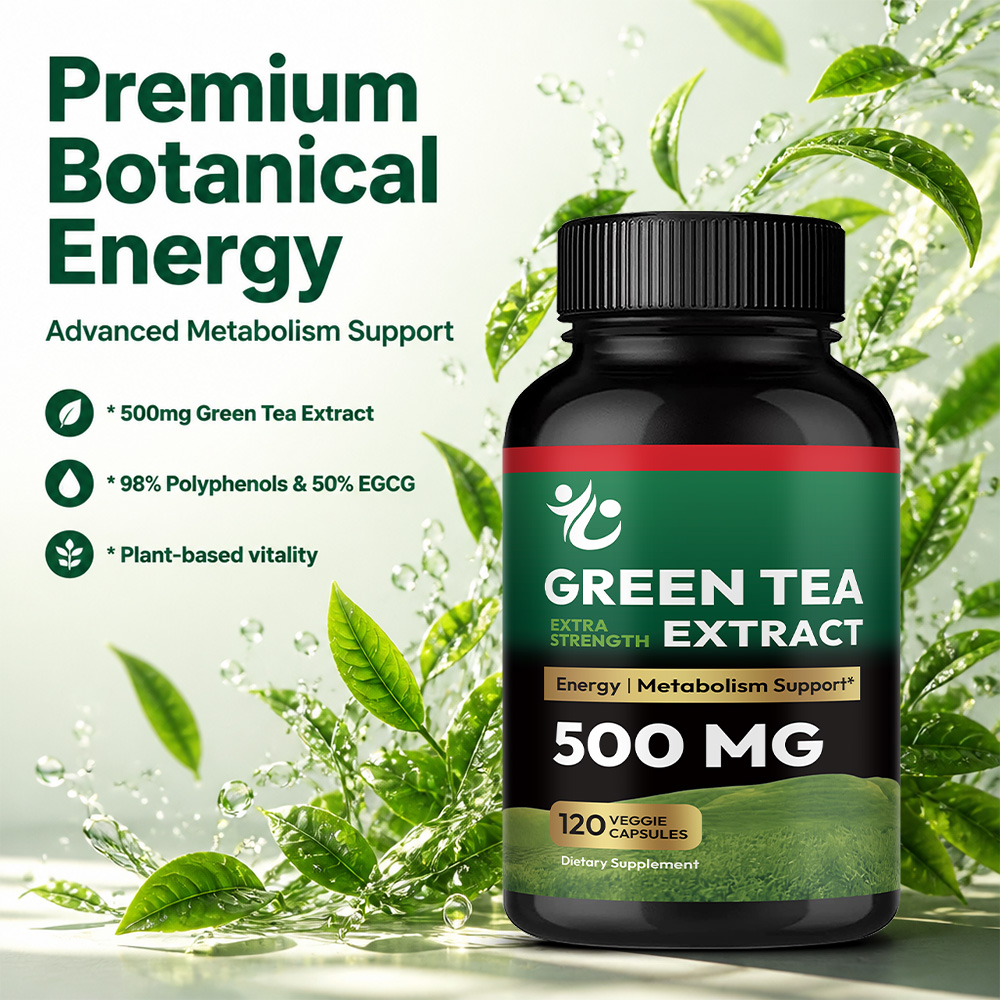 Green Tea Extract - EGCG 500 m - огляд і ціна Herbal Wellness Water